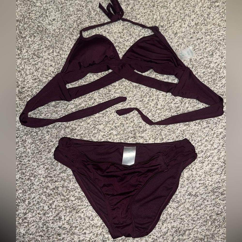 Kona Sol Purple Bikini Set Swimwear